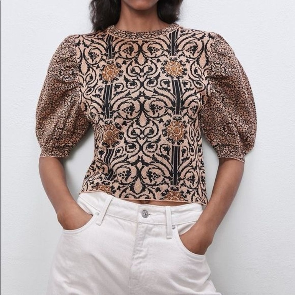 Zara puff sleeve top